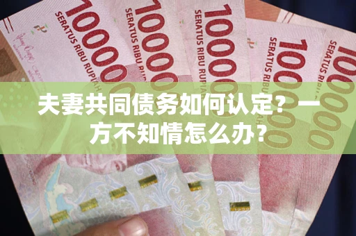 济南夫妻共同债务如何认定？一方不知情怎么办？