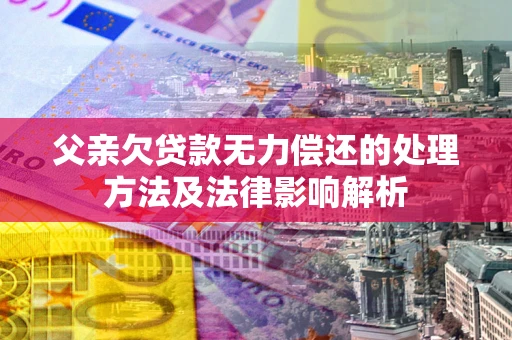 济南父亲欠贷款无力偿还的处理方法及法律影响解析